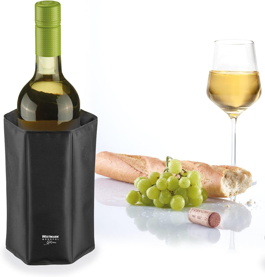 Westmark 2 Kühlmanschetten – Kühlt z.B. Sprudel-, Wein- oder Sektflaschen mit einem Flaschendurchmes