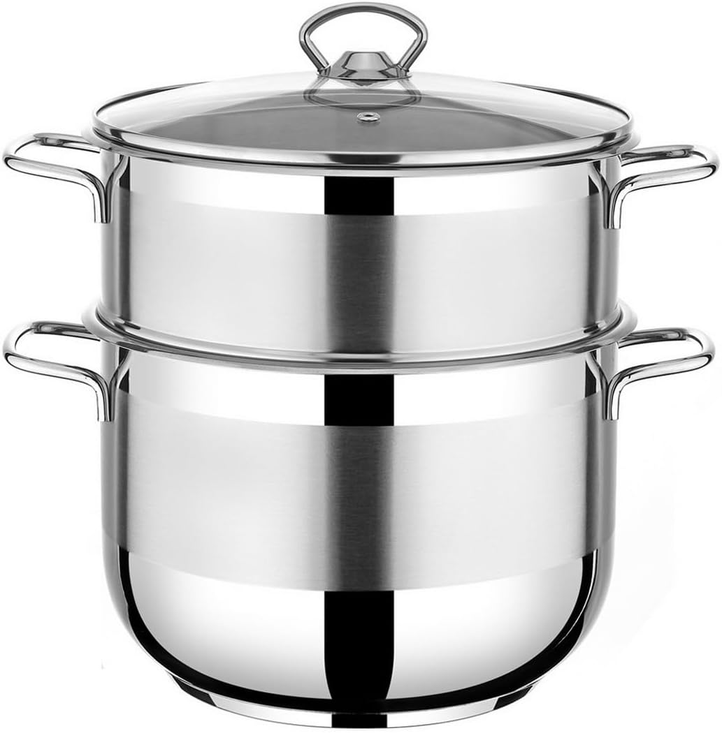 Urban Living Couscoussiere 6 Liter Edelstahl Couscous Topf Damfgarer Couscoustopf