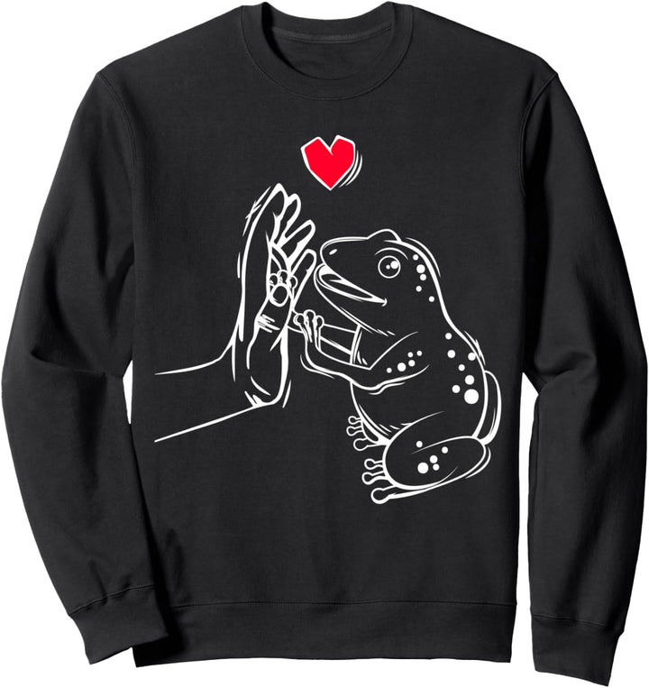 Frosch Liebe Frösche Kinder Mädchen Damen Sweatshirt
