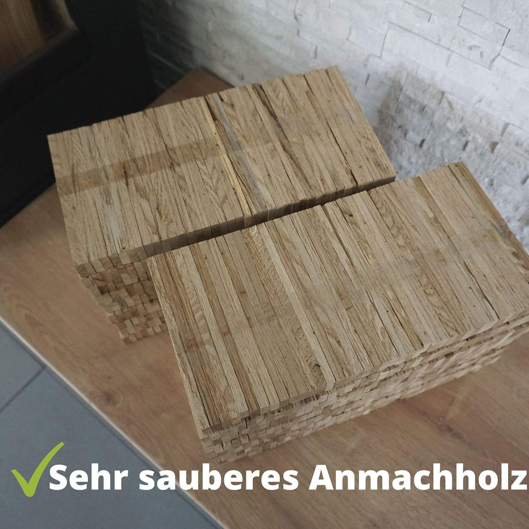 30 kg Eiche Brennholz – Sehr sauber und trocken – Perfektes Anfeuerholz für eine gemütliche Raumwärm