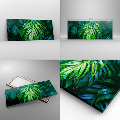 Wandbilder Dekoration Wohnzimmer Blume Natur Panorama Bilder auf Leinwand 120x50cm Leinwandbild mit