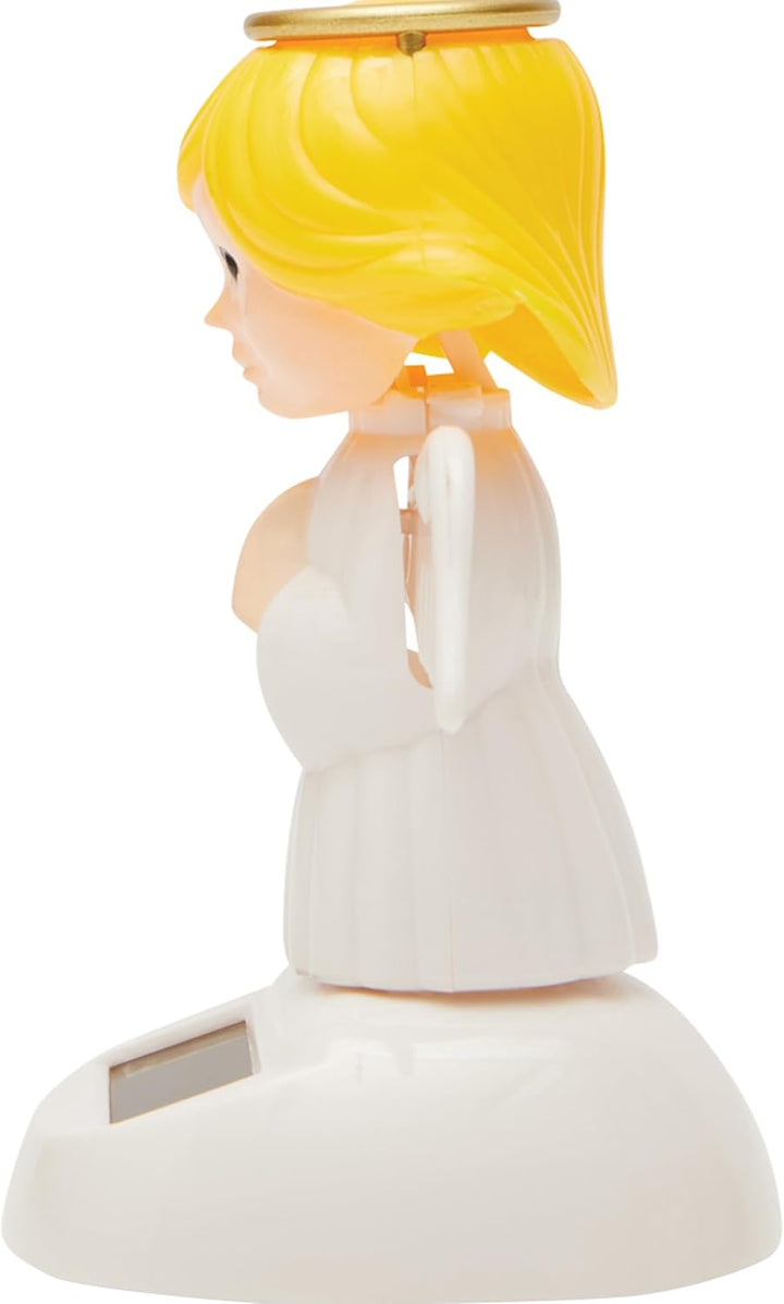 3ER SET WEIHNACHTLICHE SOLAR-WACKELFIGUREN – Weihnachtsmann, Christkind & Schneemann | Dekorative Fi