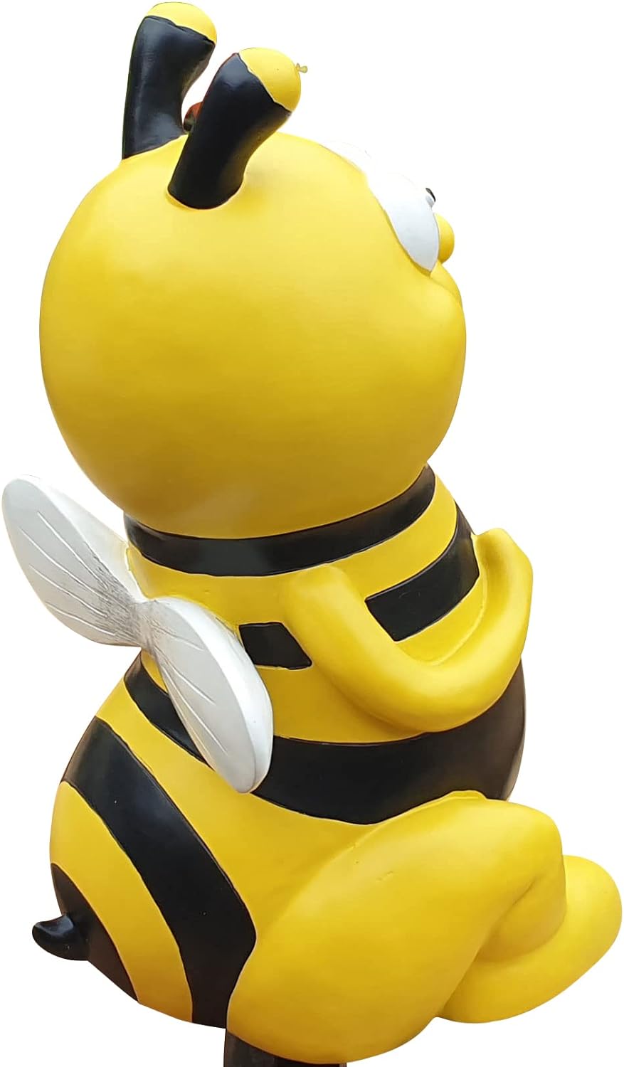 Fachhandel Plus Gartenfigur sitzende Biene lustige Deko Tierfigur Gartendeko Dekofigur