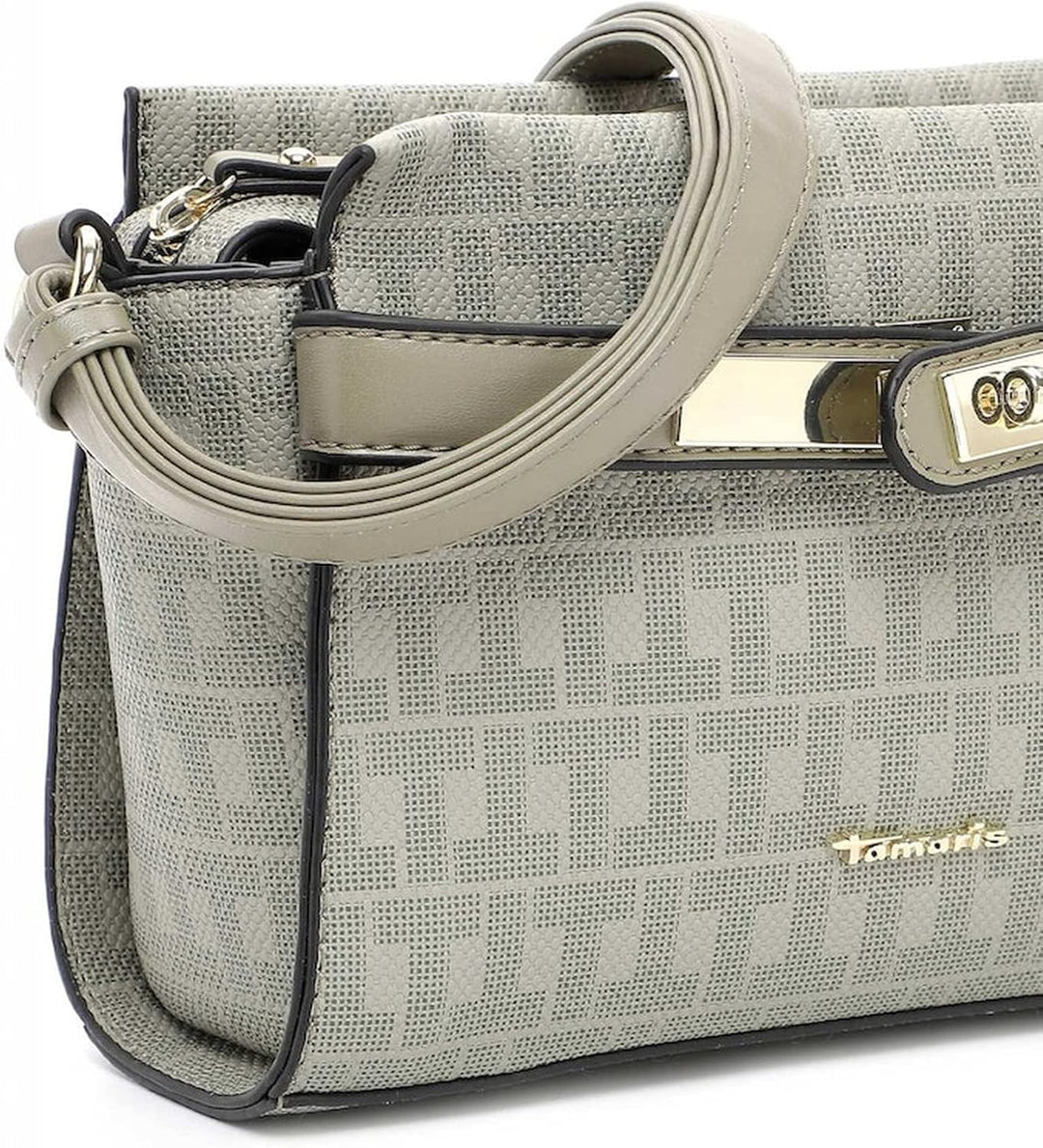 Tamaris Umhängetasche Lala 32110 Damen Handtaschen Ornament Einheitsgrösse Khaki, Einheitsgrö&#