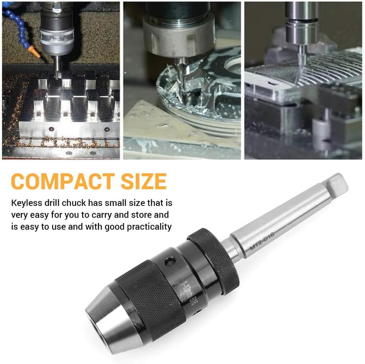 BORDSTRACT Schlüsselloses Bohrfutter, B16 13MM Schlüssellose Drehmaschine Super Heavy Duty Bohrer, B