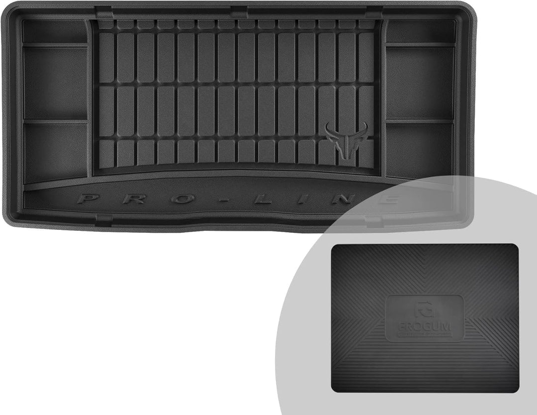 FROGUM ProLine 3D Gummimatte Exklusive Auto Kofferraummatte Kofferraumwanne für Opel Karl 2014-2019