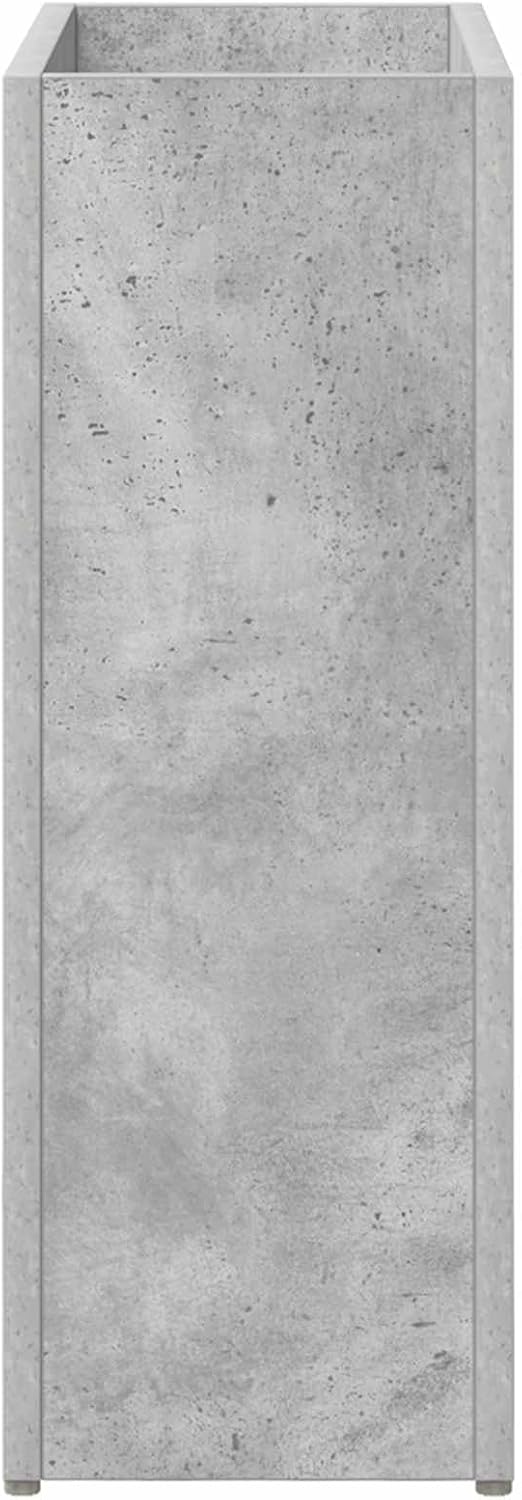 vidaXL Sonnenschirmhalter Beton Grau 40 x 20 x 55,5 cm Holzwerkstoff, Moderner Schirmständer aus Hol
