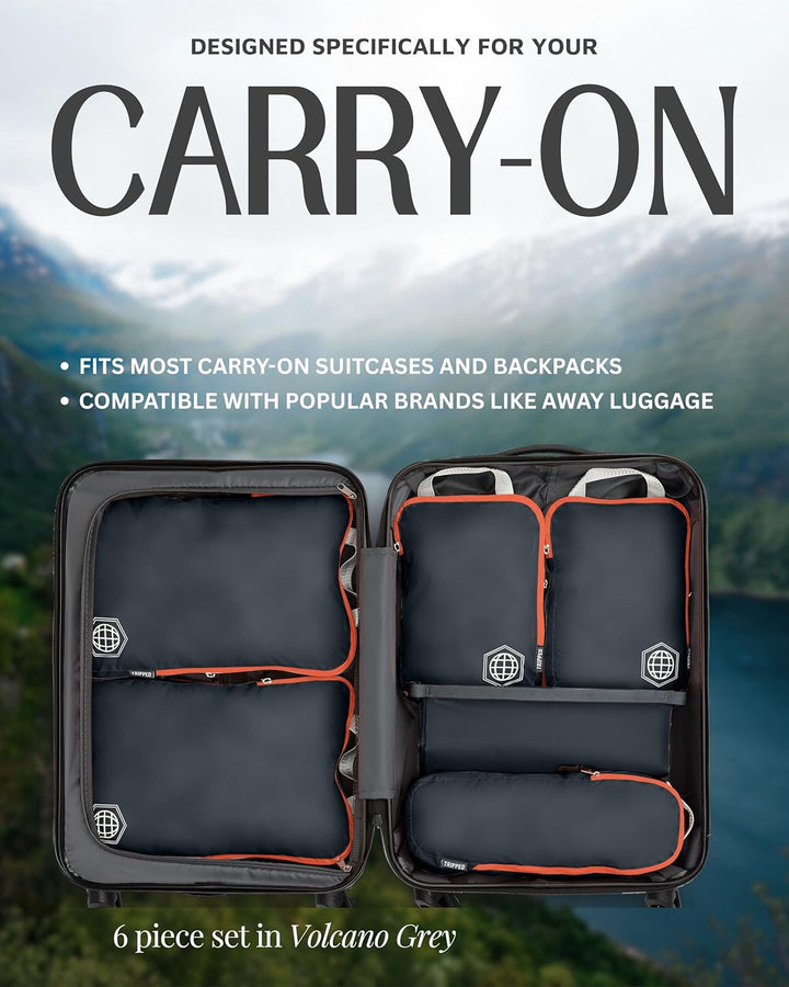 Kompressions-Packtaschen für carryon travel-lightweight stolperten mit Koffer Organizer-Taschen mit