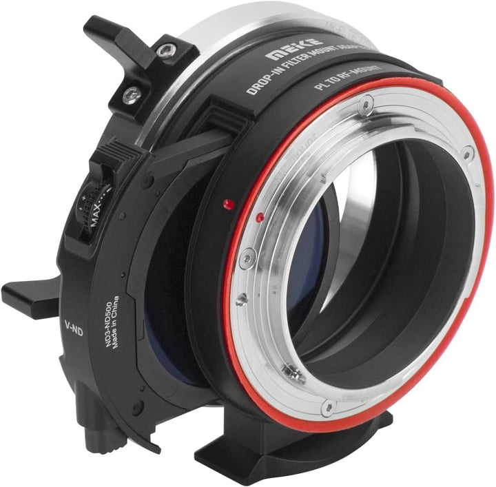 Meike MK-PLTRF-C VND Manueller Fokus Objektivadapter mit Drop-In Variable ND und Klar UV Filter Konv
