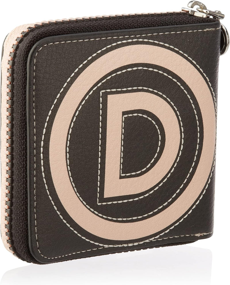 Desigual Damen Mone_Logo Patch Zip Square Geldbörse Beige (Beige)