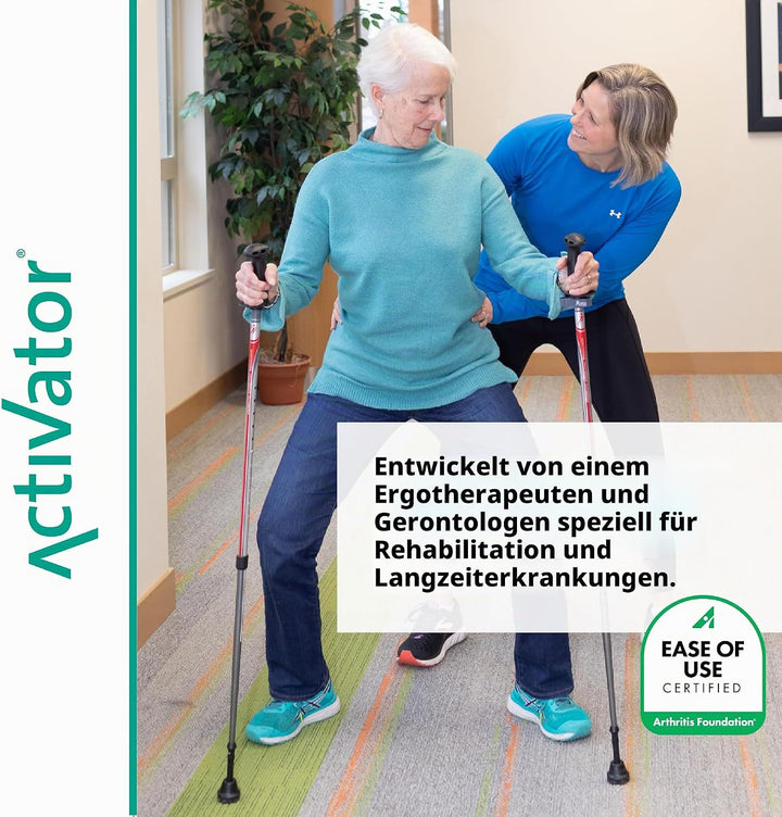 ACTIVATOR Walking Stöcke für Rumpfstärkung, Stabilität und Off-Loading