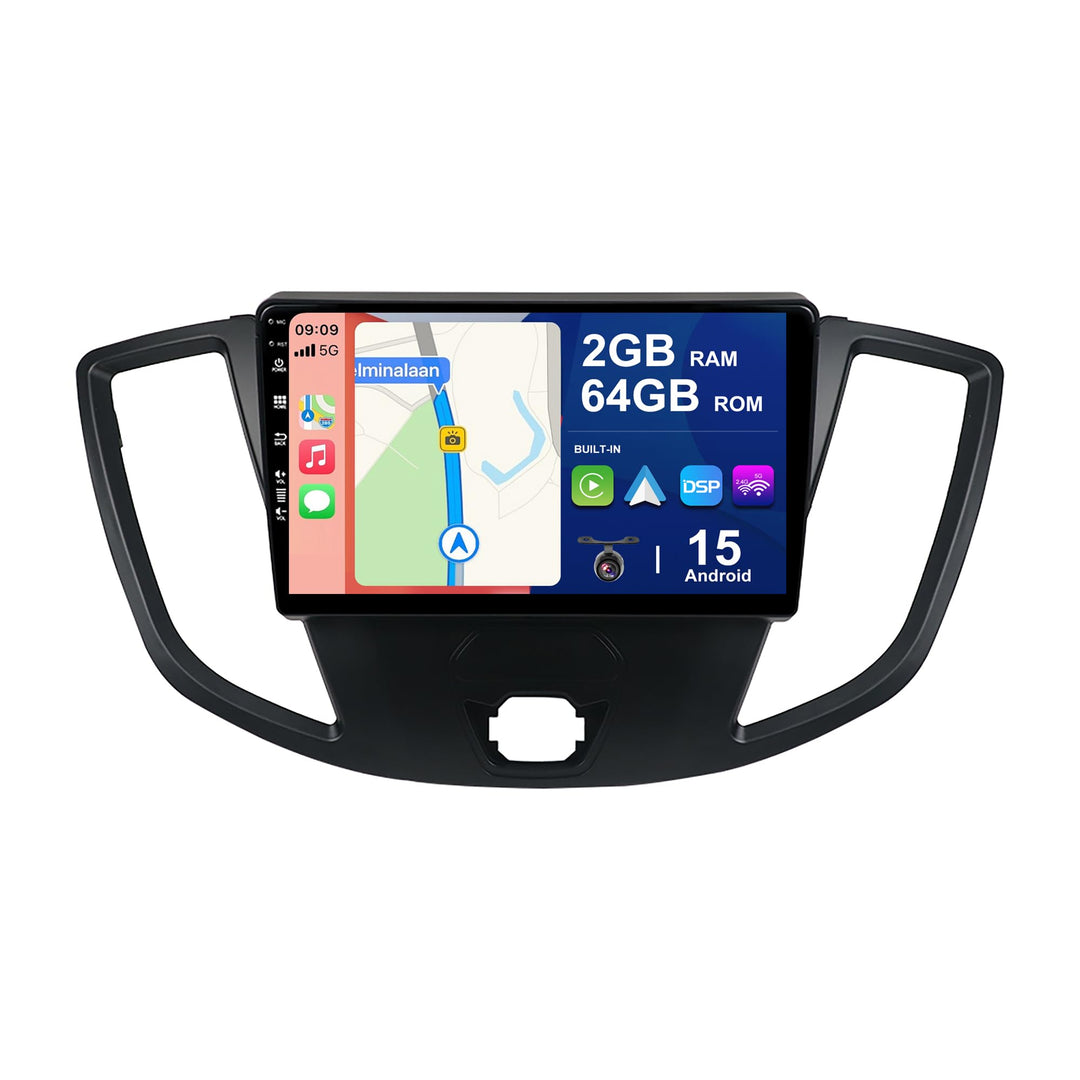 Android 15 Autoradio Passt für Ford Transit Tourneo Custom (2013-2019) - Kabellos Carplay/Android Au
