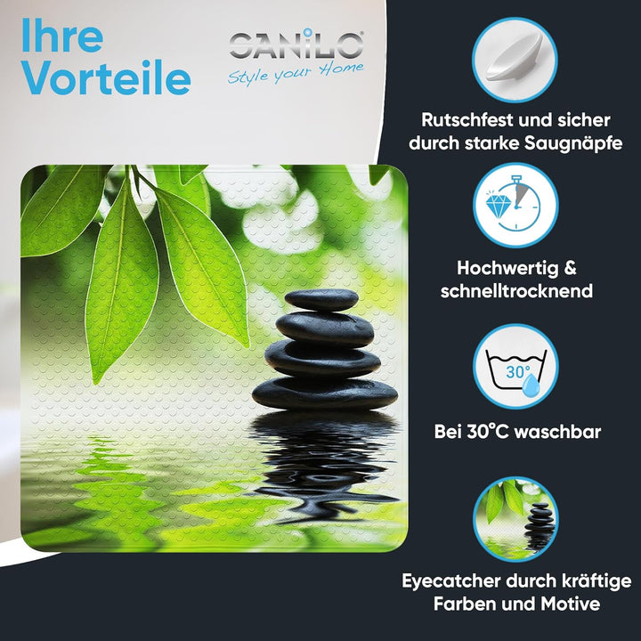 Sanilo Badematte 53 x 53 cm, rutschfeste Duschmatte für Dusche und Badewanne, Antirutschmatte maschi