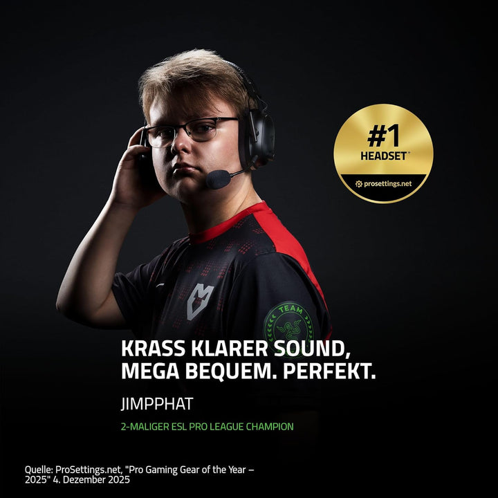 Razer BlackShark V2 Pro (2023) - Kabelloses Premium-Esports-Headset (HyperClear Super-Breitband-Mikr