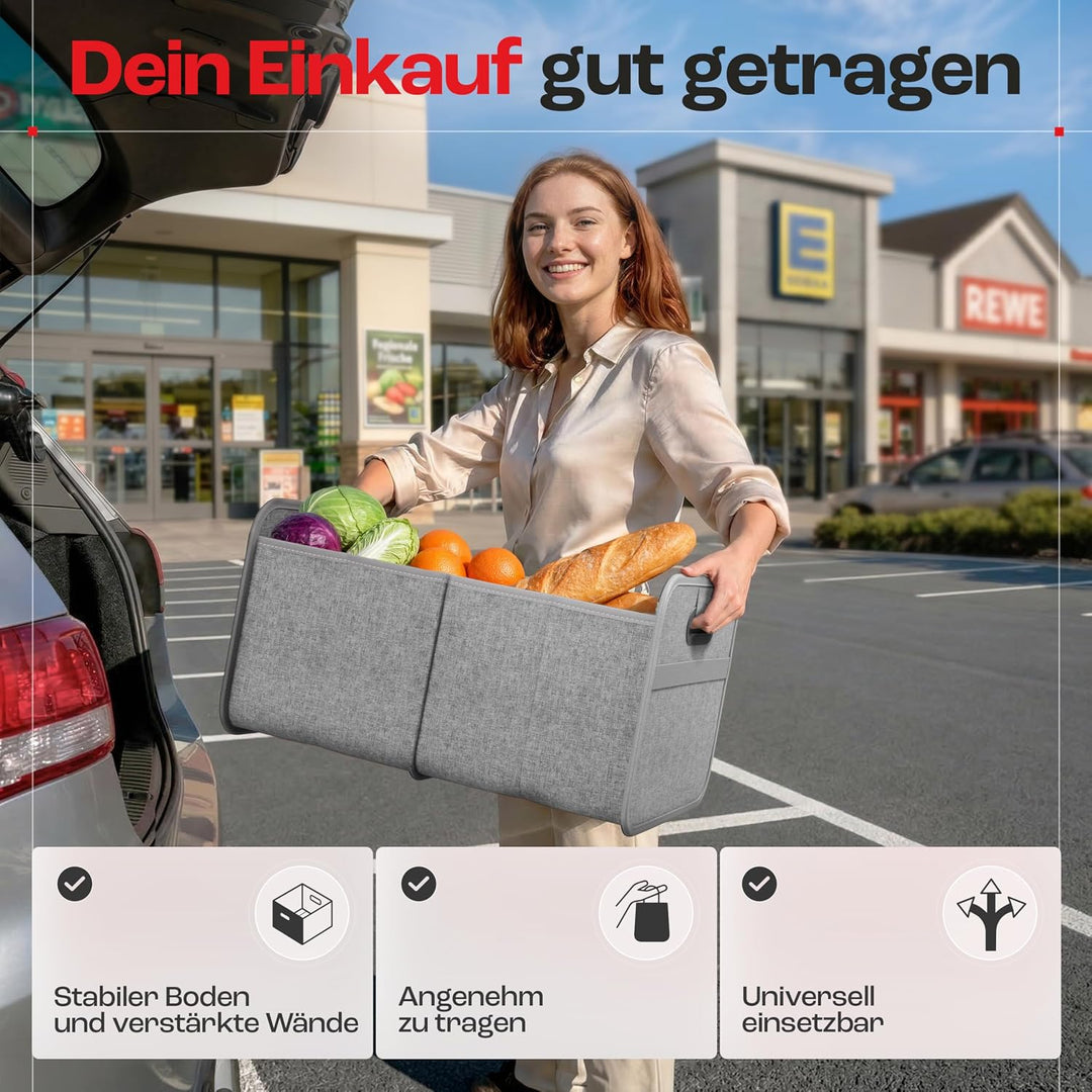 achilles Auto Kofferraum Organizer XL – Kofferraumtasche XL mit viel Stauraum – Geräumige &amp; Pflegele