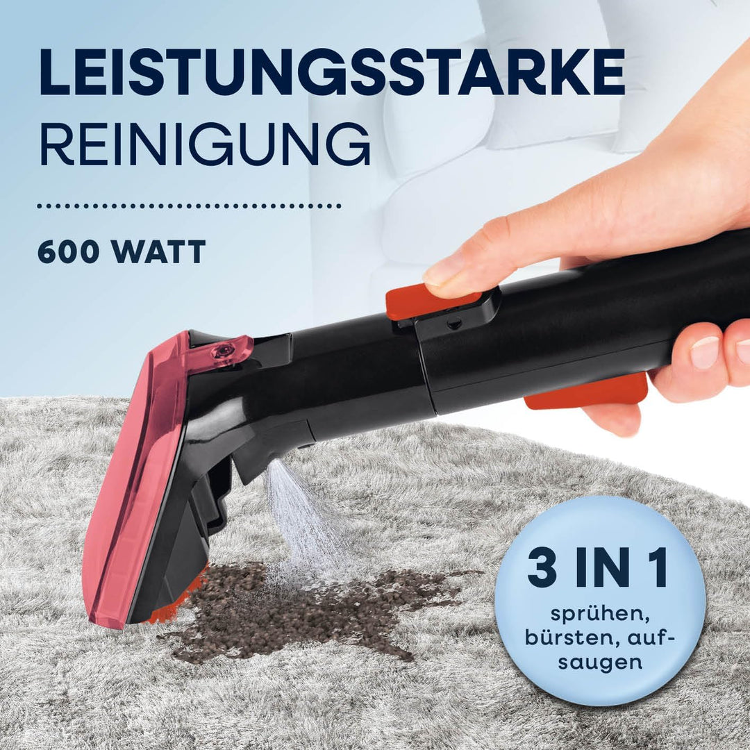 CLEANmaxx Polster und Teppichreiniger Pro Power | 3in1: Waschsauger, Teppich- & Polsterreiniger | Sp