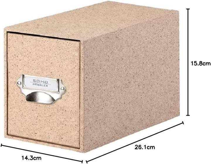 Rössler SOHO CD-Schubladenbox | Schubladen-Aufbewahrungsbox | Organizer mit Schublade | Storage Box