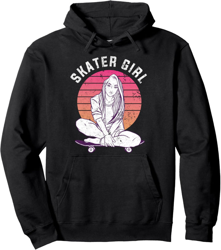 Skater Girl | Skateboard Geschenk Pullover Hoodie