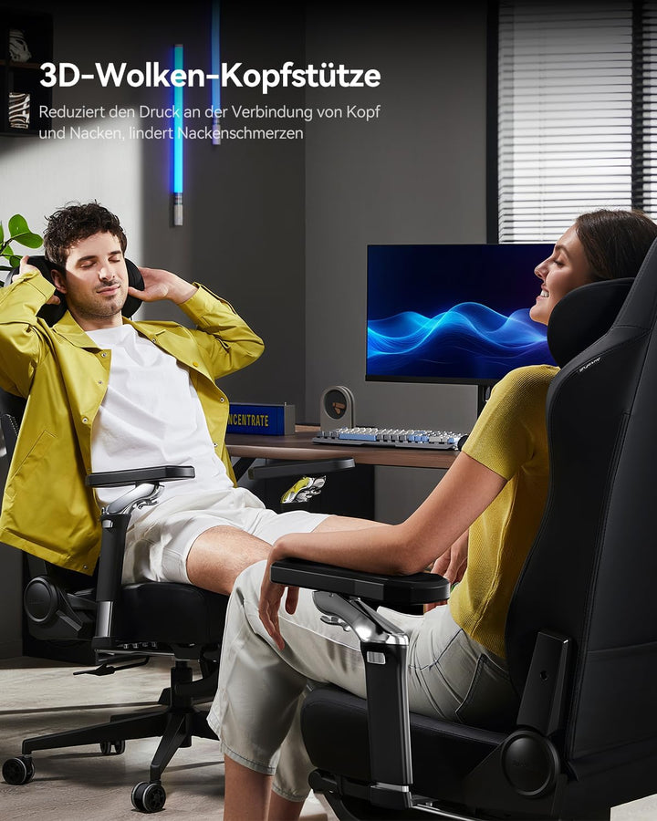 AutoFull M6 Ultra 2.0 Gaming Stuhl | Gaming Chiar Ergonomisch – Weltweit Erster mit Belüftung & Heiz