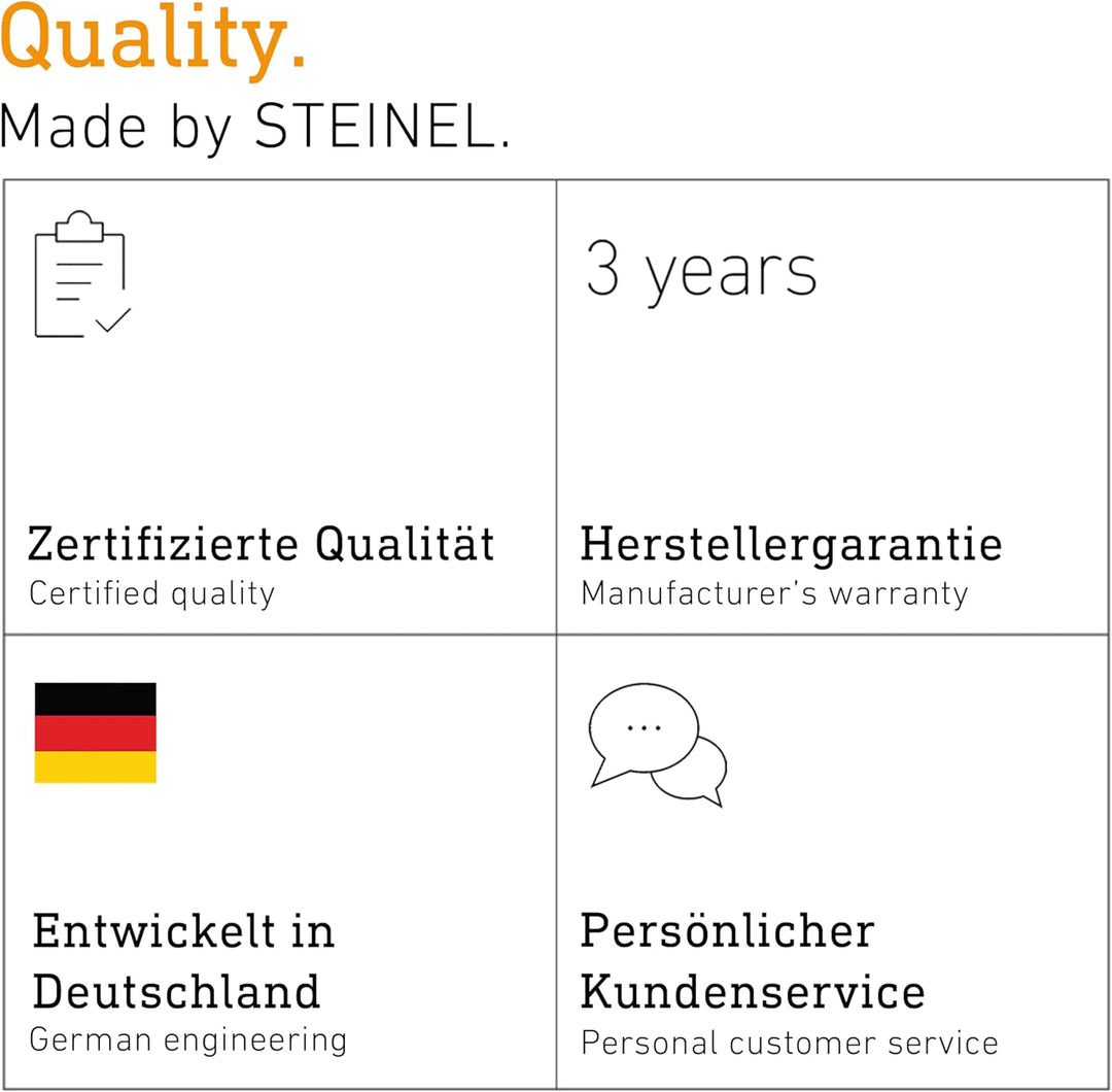 Steinel Aussenleuchte L 560 S schwarz, max. 60 W, E 27 , 140° Bewegungsmelder, 12 m Reichweite, klas