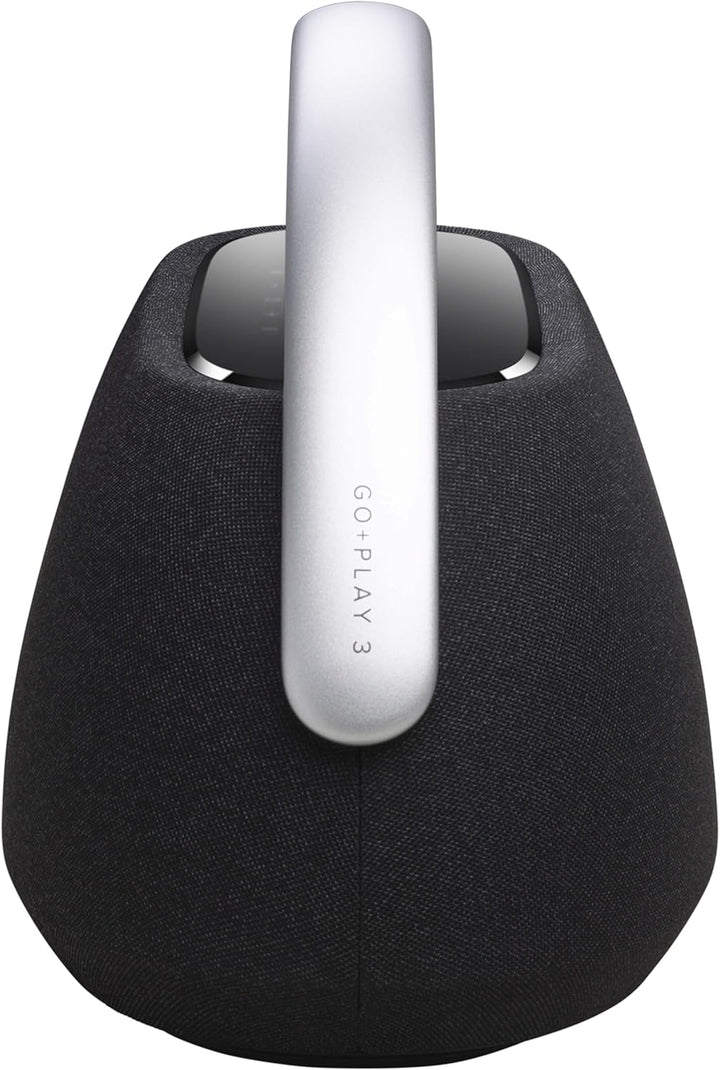 Harman Kardon Go + Play 3 Bluetooth Box in Schwarz – Tragbarer Lautsprecher mit 8-Stunden-Akku und k