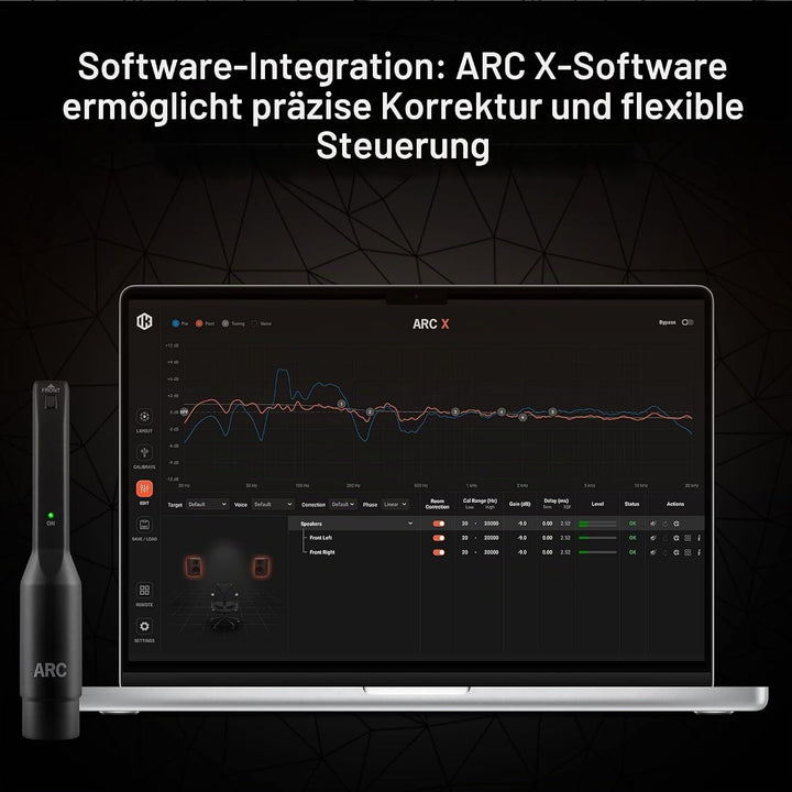 IK Multimedia ARC Studio. Standalone advanced room correction system. Includes hardware processor un