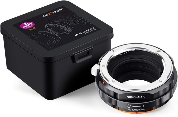 K&F Concept M18125 NIK(G)-M4/3 Hochpräziser Adapterring,Kompatibel mit Nikon AI G AF-S-Objektiven be
