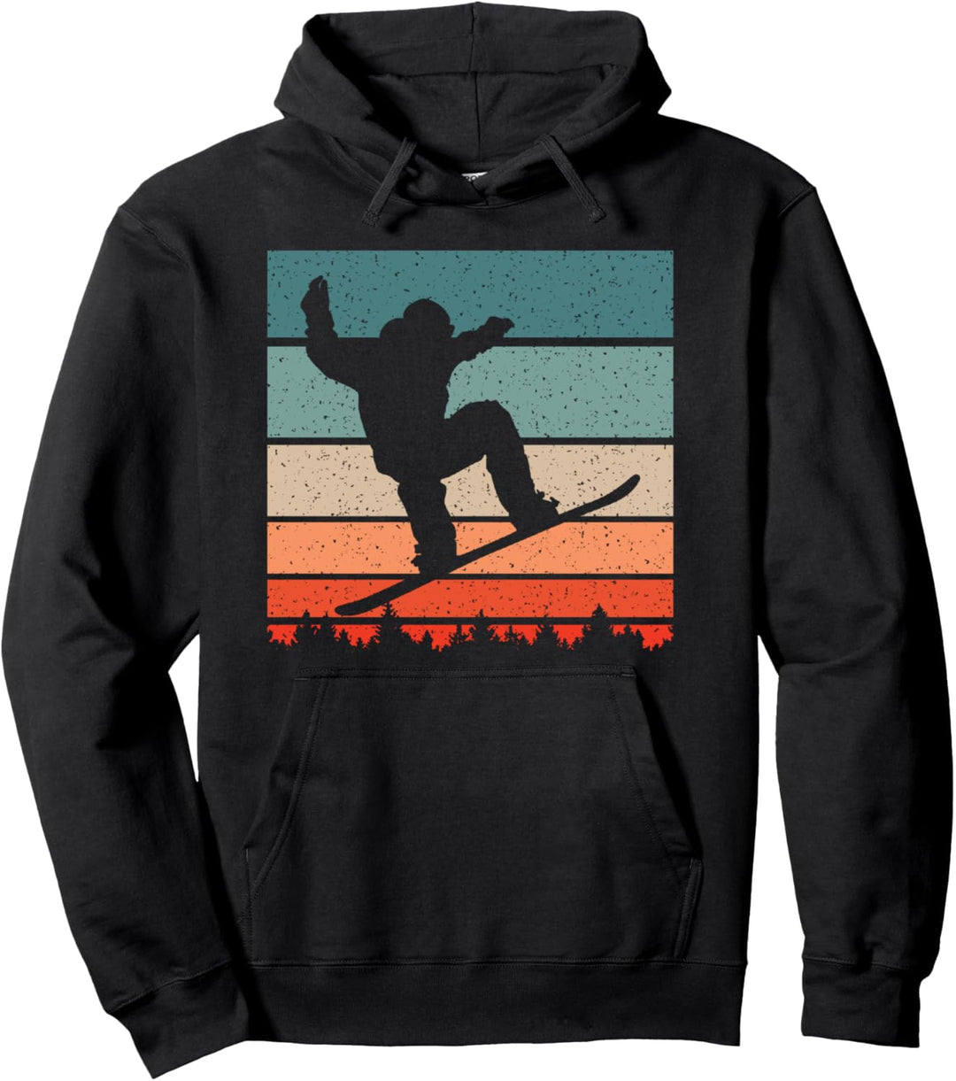 Vintage Snowboarden Wintersport Pullover Hoodie