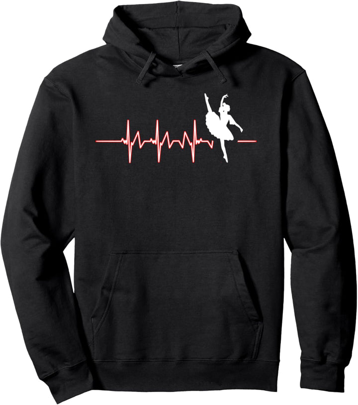 Balletttänzer Pirouette Ballett Ballerina Herzschlag Pullover Hoodie