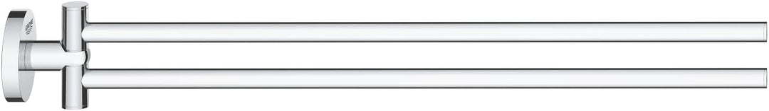 GROHE Start - Handtuchhalter (439mm, 2-armig & schwenkbar, Material: Metall, inkl. Schrauben & Dübel