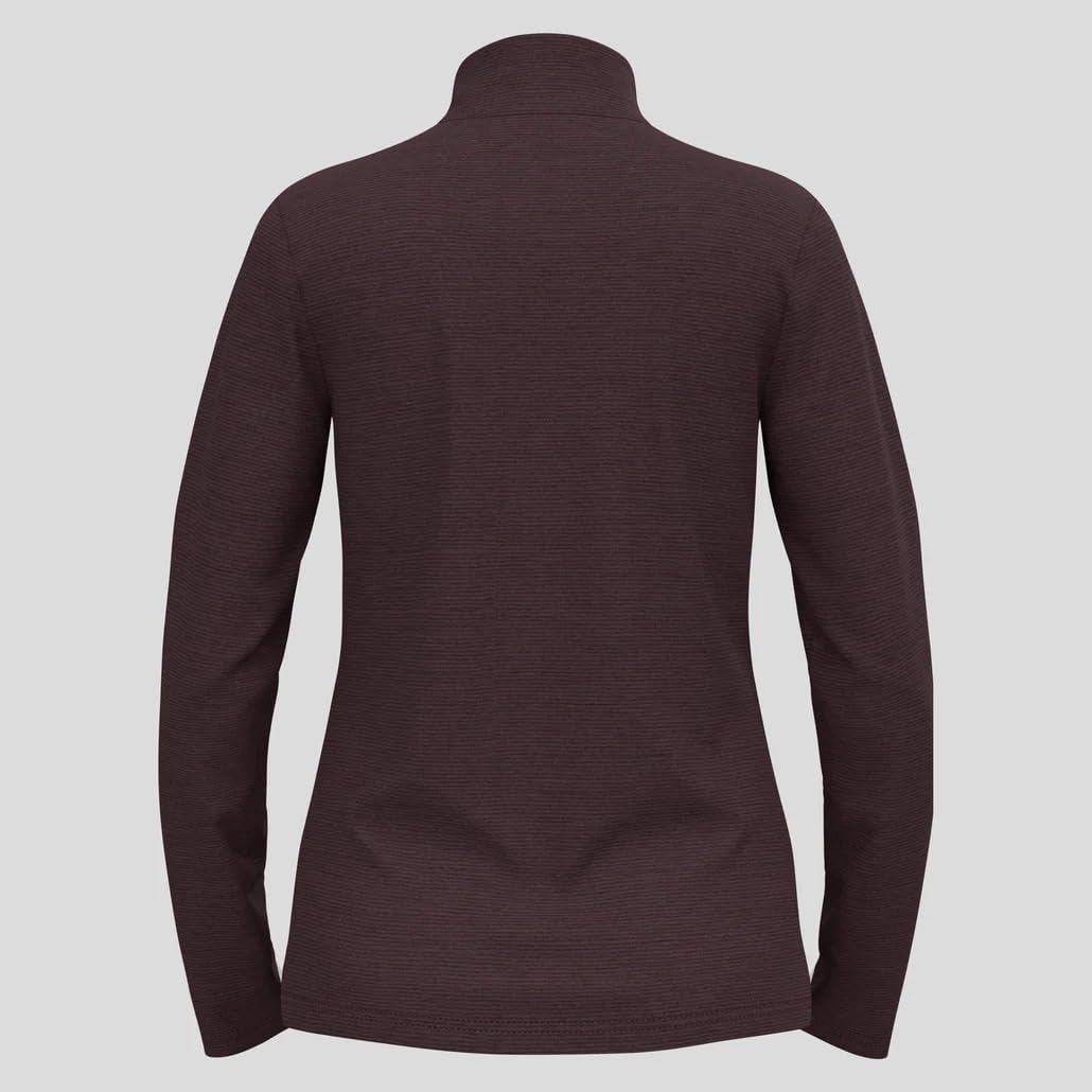 Odlo Damen Roy 1/2 Zip Longsleeve Fudge - Black S, Fudge - Black S