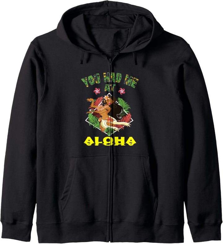Du hattest mich Aloha Hawaiian Tropical Beach Island Kapuzenjacke