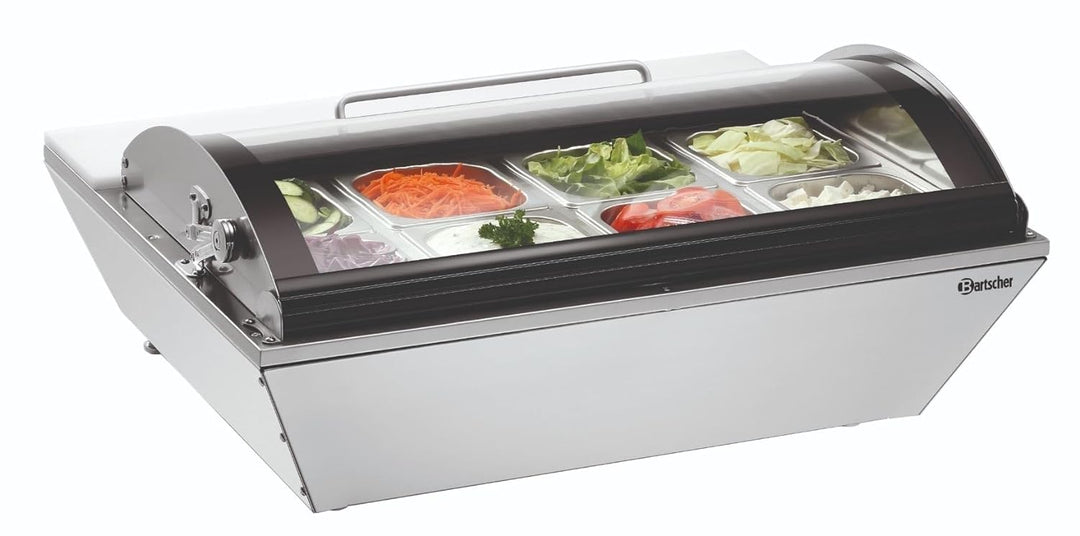 Bartscher Kühlauslagevitrine 67 Liter mit 8 x 1/6GN - 700211G