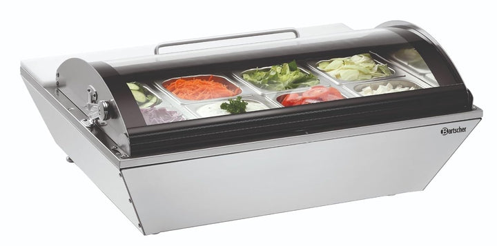 Bartscher Kühlauslagevitrine 67 Liter mit 8 x 1/6GN - 700211G