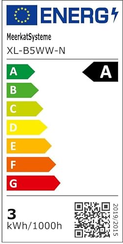 MeerkatSysteme SunLED VEILLET - LED Treppenbeleuchtung 230V 3W Echtes Glas Treppenlicht mit Unterput