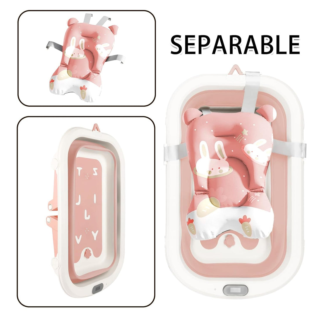 Faltbare Babywanne - Ultra Kompakt - Rutschfeste Füsse - Entleerungsstopfen & Temperaturanzeige - Pe