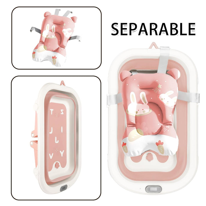 Faltbare Babywanne - Ultra Kompakt - Rutschfeste Füsse - Entleerungsstopfen & Temperaturanzeige - Pe
