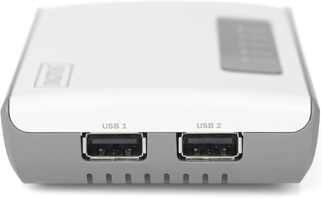 DIGITUS Wireless 300N Multifunction Network Server 2-Port, USB2.0, Network USB Hub, Print Server