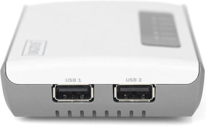 DIGITUS Wireless 300N Multifunction Network Server 2-Port, USB2.0, Network USB Hub, Print Server