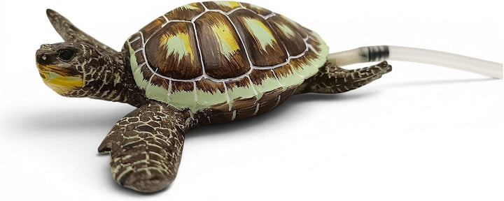 Wasserspeier Schildkröte schwimmend Solar Wasserspiel Teichdekoration Springbrunnen Teichfigur Garte