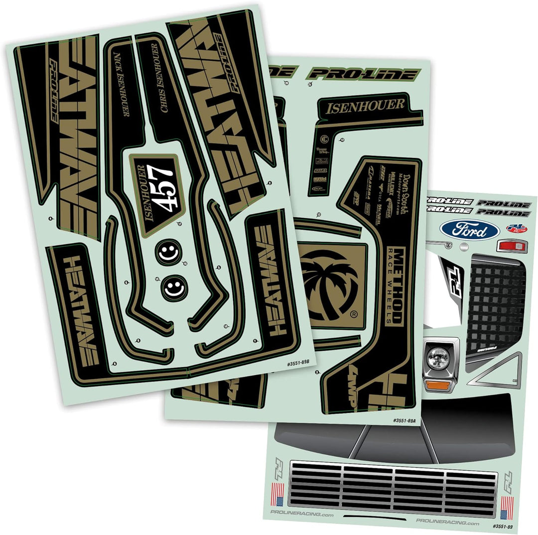 1/10 Pre-Cut 1967 Ford F-100 Heat Wave Black Body: Short Course
