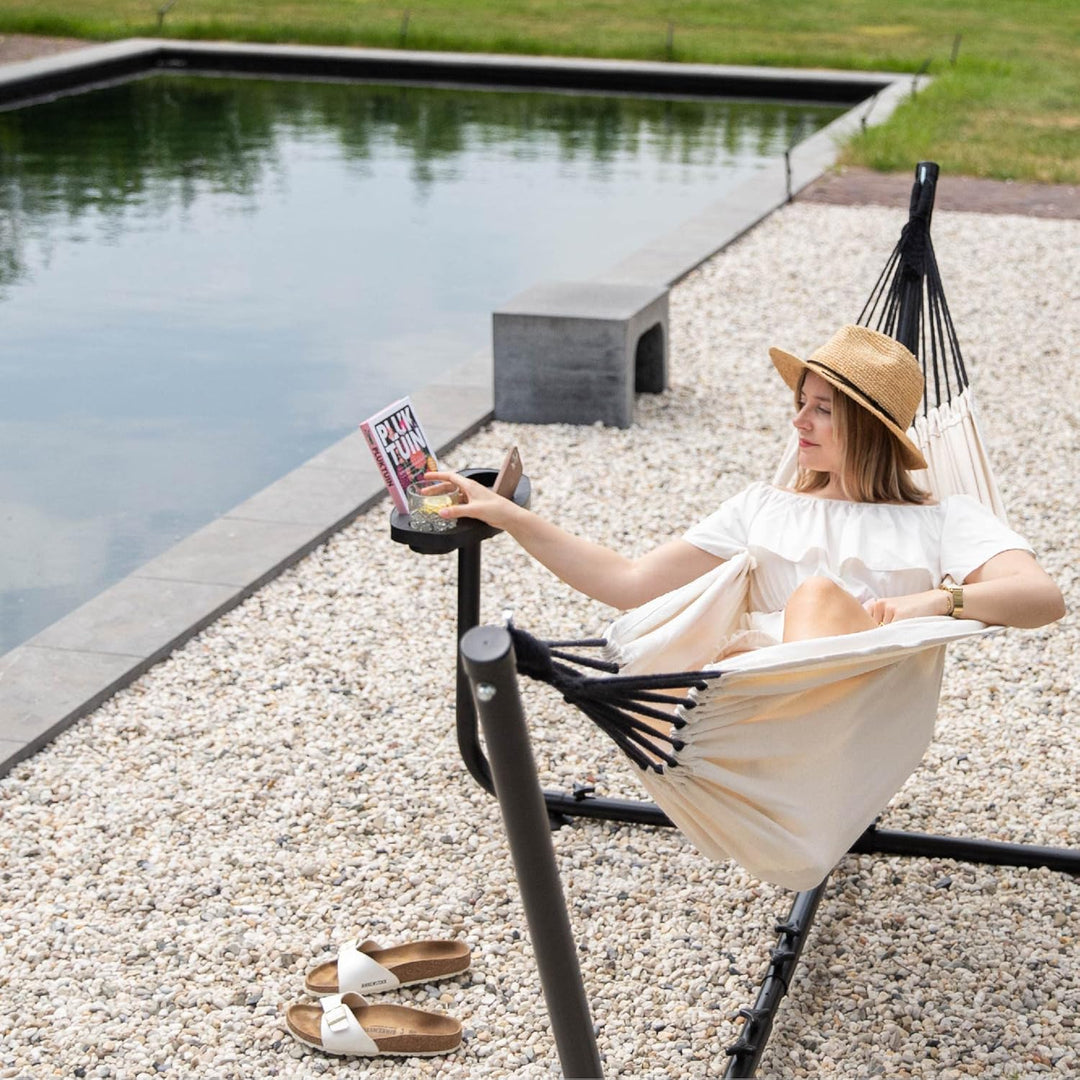 Vita5 Hängematte mit Gestell, Hängematten Outdoor 2 Personen mit Tragetasche, für Garten Pool, Balko