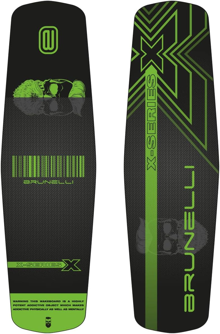 BRUNELLI Wood Flex Pro Cable Park Wakeboard SET 145cm Bindung L/XL Grind-Base