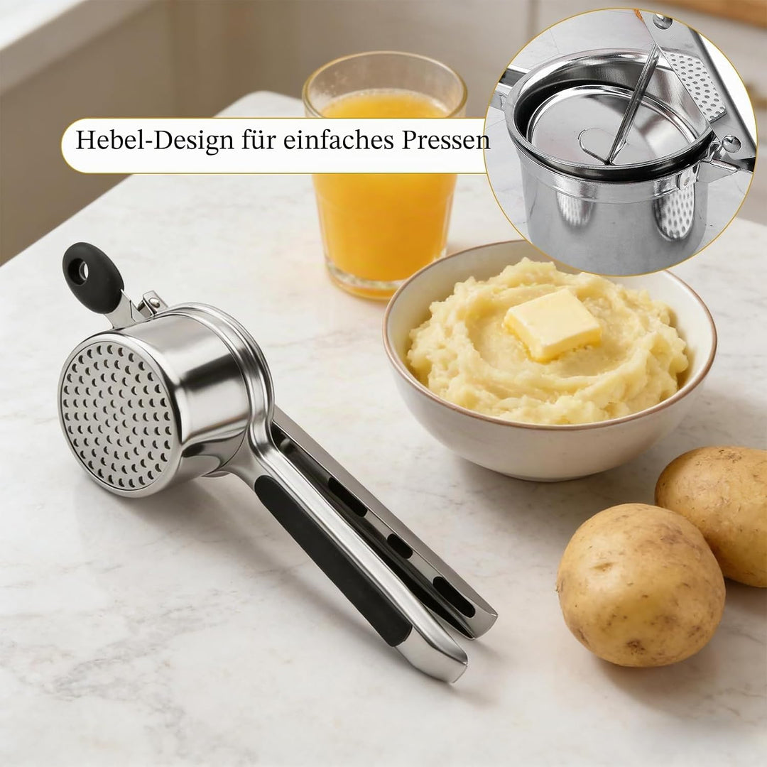 HORREX Kartoffelpresse, Gourmet Multipresse, Kartoffelpressen & Spätzlepressen, Edelstahl Rostfrei 4