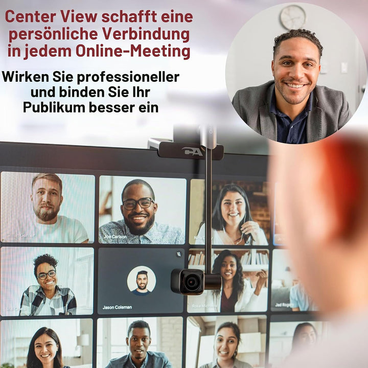 CA Essential Webcam Flex (WC-Flex) – Multifunktions-HD-Webcam mit drei Montagepositionen, Mittelansi