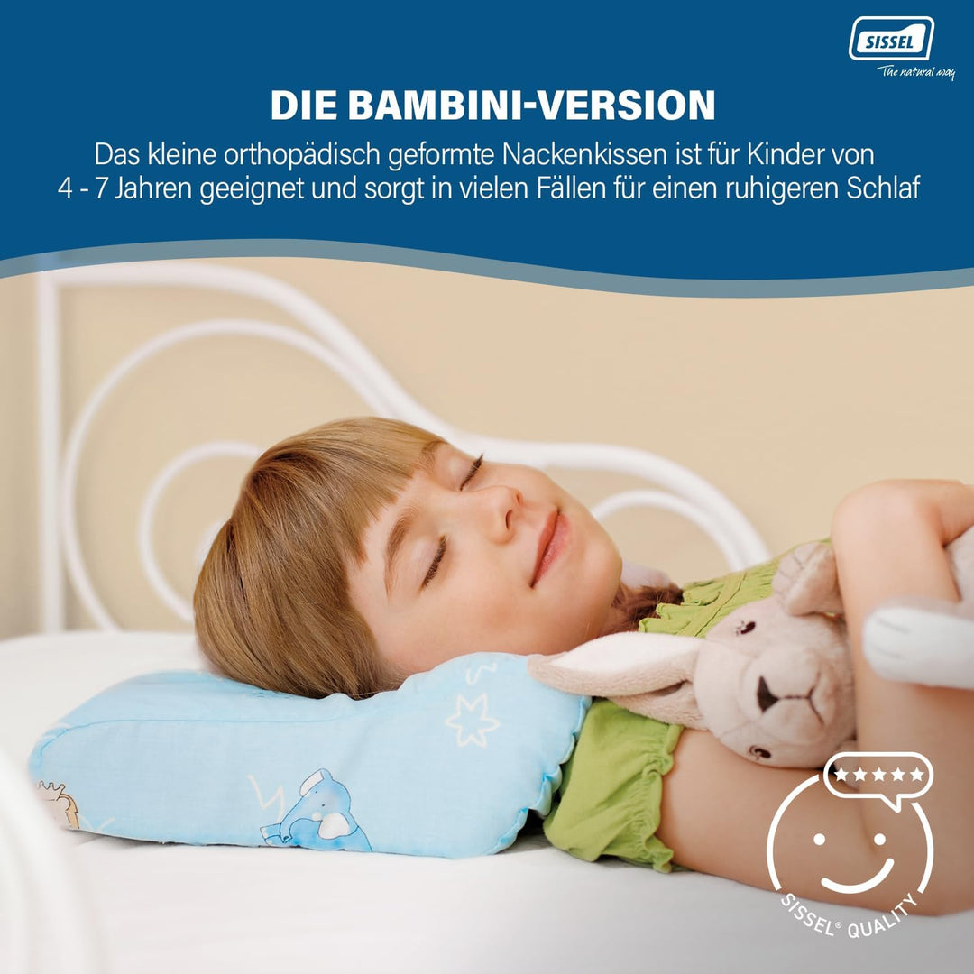 SISSEL Nackenkissen Bambini, inkl. Bezug, Mehrfarbig