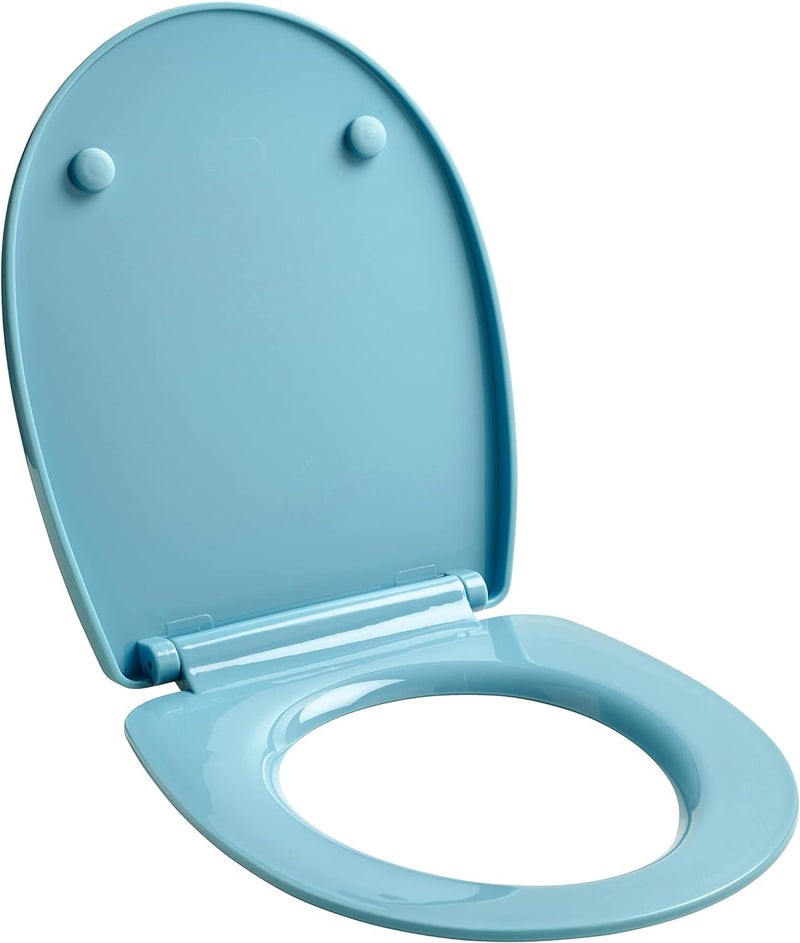 Wirquin 20724242 WC-Sitz Marbella, Thermoplast, blau