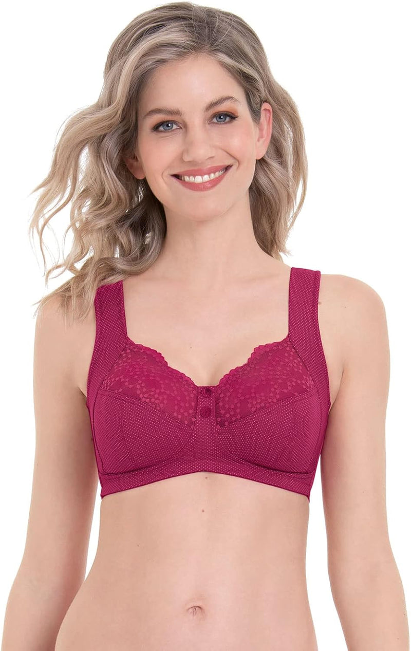 Anita - Orely - Damen - Entlastungs BH ohne Bügel - für grosse Cups 85F Cherry Red, 85F Cherry Red