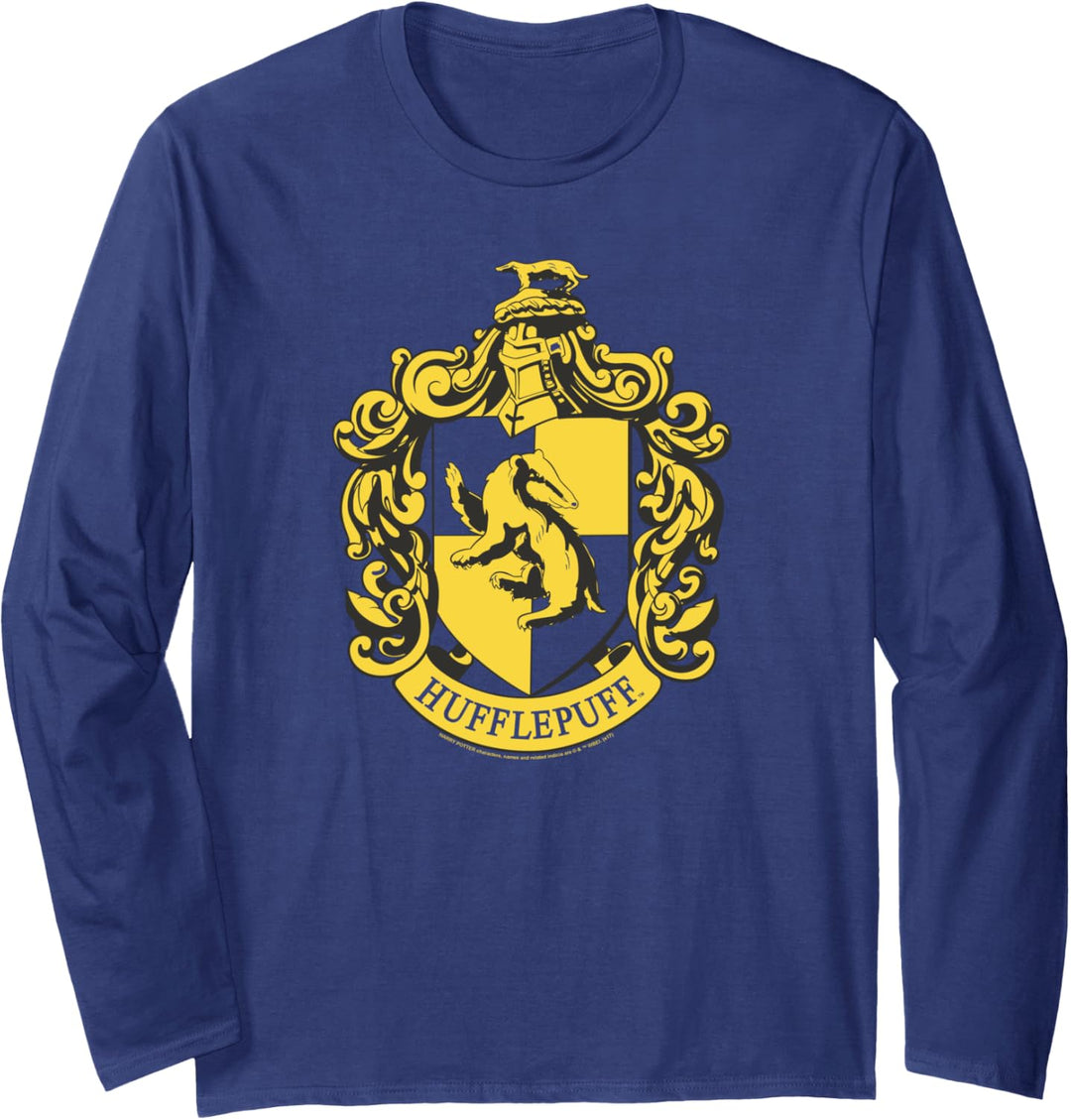 Harry Potter Hufflepuff Simple Crest Langarmshirt