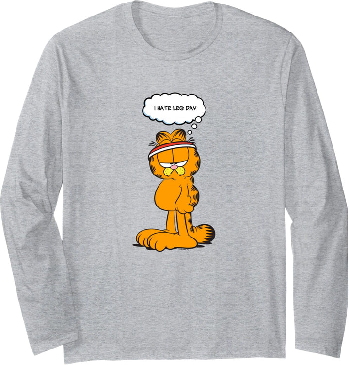 Garfield I Hate Legs Day Work Out Garfield Langarmshirt